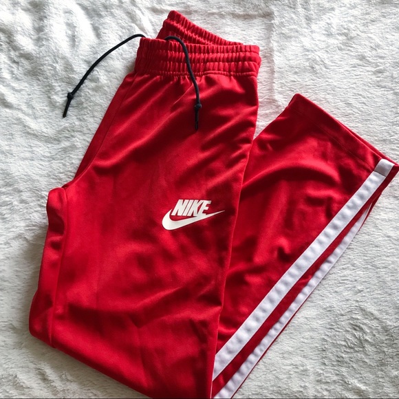 nike side stripe track pants